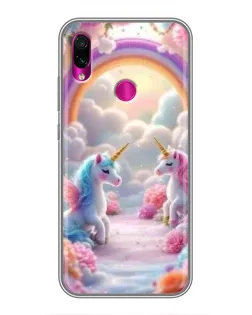 Чехол для Xiaomi Redmi Note 7 Pro с картинкой «Радуга и единороги» Чехол для Xiaomi Redmi Note 7 Pro с картинкой «Радуга и единороги»