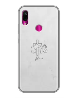 Чехол для Xiaomi Redmi Note 7 Pro с картинкой «Иоанна 3:16 Крест» Чехол для Xiaomi Redmi Note 7 Pro с картинкой «Иоанна 3:16 Крест»