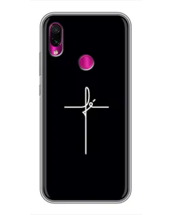 Чехол для Xiaomi Redmi Note 7 Pro с картинкой «Тонкий крест» Чехол для Xiaomi Redmi Note 7 Pro с картинкой «Тонкий крест»