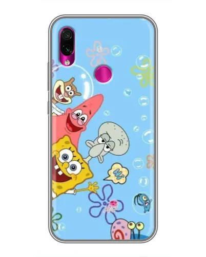 Чехол для Xiaomi Redmi Note 7 Pro с картинкой «Веселые пузырьки»