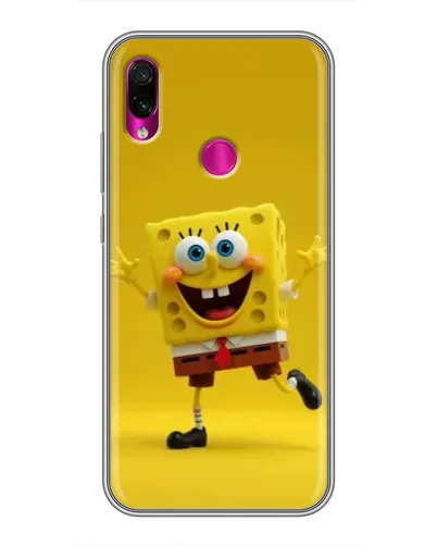 Чехол для Xiaomi Redmi Note 7 Pro с картинкой «Позитивный Губка Боб»