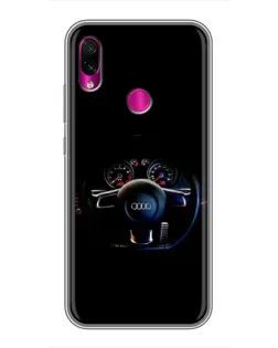 Чехол для Xiaomi Redmi Note 7 Pro с картинкой «Салон Audi — руль» Чехол для Xiaomi Redmi Note 7 Pro с картинкой «Салон Audi — руль»