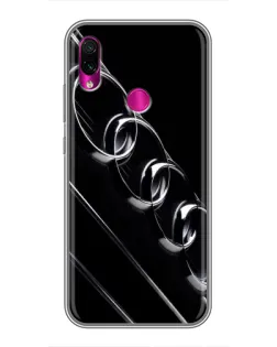Чехол для Xiaomi Redmi Note 7 Pro с картинкой «Audi — абстрактные кольца»