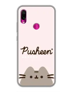 Чехол для Xiaomi Redmi Note 7 Pro с картинкой «Pusheen логотип» Чехол для Xiaomi Redmi Note 7 Pro с картинкой «Pusheen логотип»