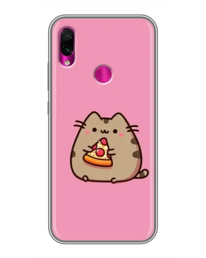 Чехол для Xiaomi Redmi Note 7 Pro с картинкой «Пушин с пиццей» Чехол для Xiaomi Redmi Note 7 Pro с картинкой «Пушин с пиццей»