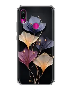 Чехол для Xiaomi Redmi Note 7 Pro с картинкой «Лиловые цветы грации»