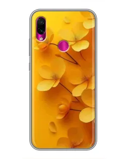 Чехол для Xiaomi Redmi Note 7 Pro с картинкой «Золотые лепестки»