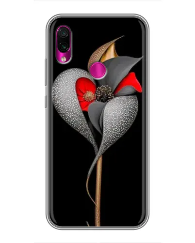 Чехол для Xiaomi Redmi Note 7 Pro с картинкой «Серебряный фантазийный цветок» Чехол для Xiaomi Redmi Note 7 Pro с картинкой «Серебряный фантазийный цветок»