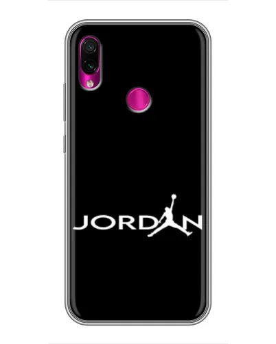 Чехол для Xiaomi Redmi Note 7 с картинкой «Jordan White Logo»
