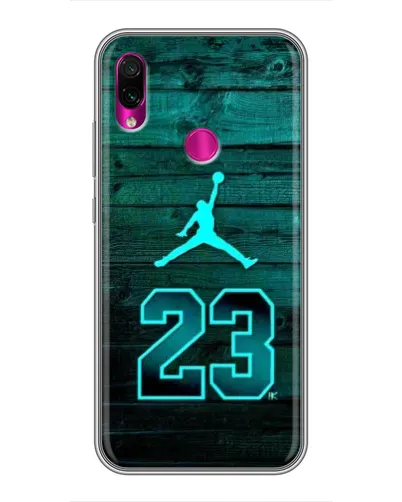 Чехол для Xiaomi Redmi Note 7 с картинкой «Jordan Cyan 23»