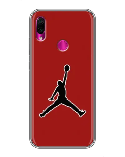 Чехол для Xiaomi Redmi Note 7 с картинкой «Jordan Red Back»