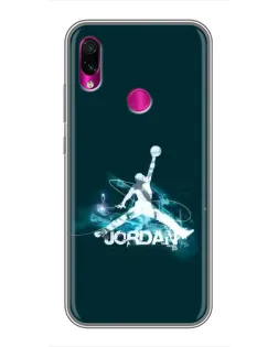 Чехол для Xiaomi Redmi Note 7 с картинкой «Jordan Blue Fire» Чехол для Xiaomi Redmi Note 7 с картинкой «Jordan Blue Fire»