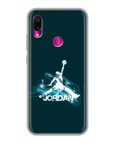 Чехол для Xiaomi Redmi Note 7 с картинкой «Jordan Blue Fire»