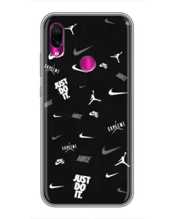 Чехол для Xiaomi Redmi Note 7 с картинкой «Nike Black Pattern» Чехол для Xiaomi Redmi Note 7 с картинкой «Nike Black Pattern»