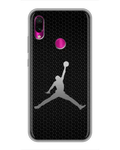 Чехол для Xiaomi Redmi Note 7 с картинкой «Jordan Dark Carbon»