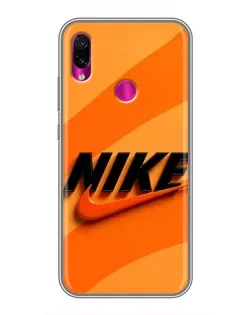 Чехол для Xiaomi Redmi Note 7 с картинкой «Оранжевый драйв Nike» Чехол для Xiaomi Redmi Note 7 с картинкой «Оранжевый драйв Nike»