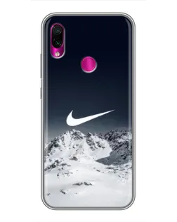 Чехол для Xiaomi Redmi Note 7 с картинкой «Nike — зимние горы» Чехол для Xiaomi Redmi Note 7 с картинкой «Nike — зимние горы»