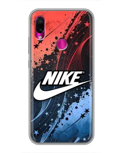 Чехол для Xiaomi Redmi Note 7 с картинкой «Градиентный принт Найк»