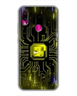 Чехол для Xiaomi Redmi Note 7 с картинкой «Nike — золотая искра» Чехол для Xiaomi Redmi Note 7 с картинкой «Nike — золотая искра»
