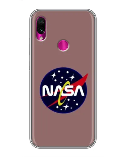 Чехол для Xiaomi Redmi Note 7 с картинкой «NASA — ретро космос»