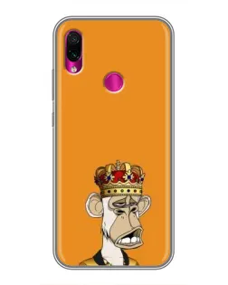 Чохол для Xiaomi Redmi Note 7 з картинкою «Золота мавпа Bored Ape»