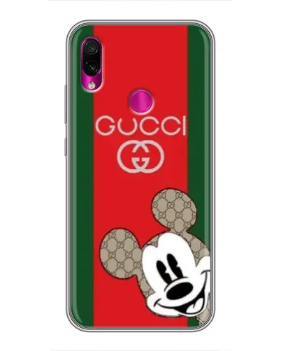 Чохол для Xiaomi Redmi Note 7 з картинкою «Gucci — смуги та Міккі»