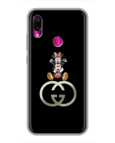 Чохол для Xiaomi Redmi Note 7 з картинкою «Мінні Маус на лого»