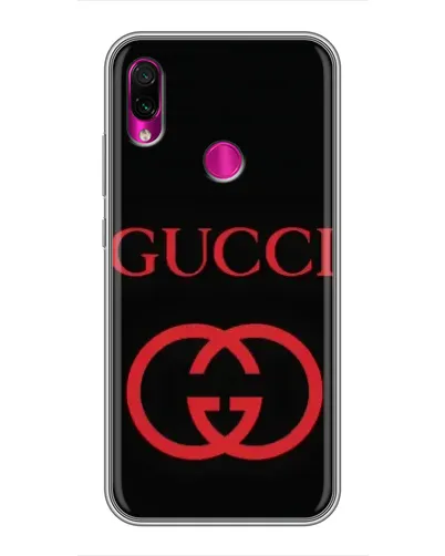 Чохол для Xiaomi Redmi Note 7 з картинкою «Gucci — червоний логотип»