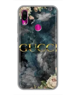 Чохол для Xiaomi Redmi Note 7 з картинкою «Абстрактні квіти Gucci»