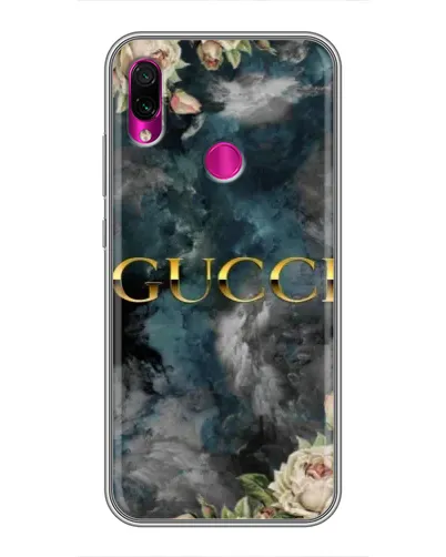 Чохол для Xiaomi Redmi Note 7 з картинкою «Абстрактні квіти Gucci»