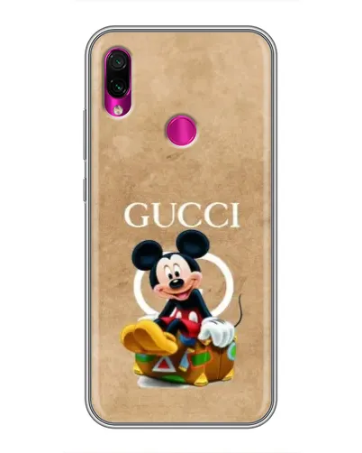 Чохол для Xiaomi Redmi Note 7 з картинкою «Міккі Маус Gucci — крафт»