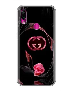 Чохол для Xiaomi Redmi Note 7 з картинкою «Gucci — неонова троянда»
