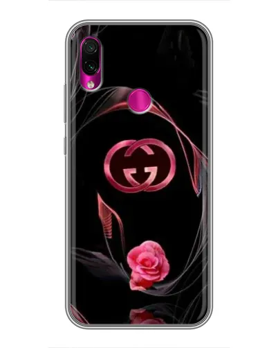 Чохол для Xiaomi Redmi Note 7 з картинкою «Gucci — неонова троянда»