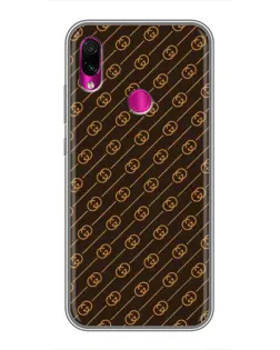 Чохол для Xiaomi Redmi Note 7 з картинкою «Gucci — золоті діагоналі»