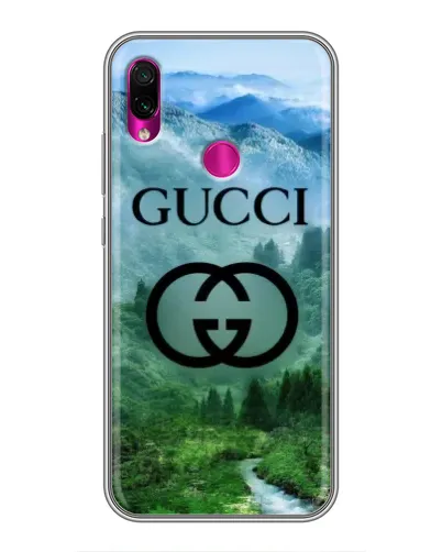 Чохол для Xiaomi Redmi Note 7 з картинкою «Gucci — гірський пейзаж»