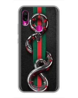 Чохол для Xiaomi Redmi Note 7 з картинкою «Gucci — змія на смузі»