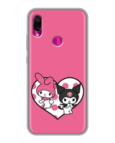 Чохол для Xiaomi Redmi Note 7 з картинкою «Kuromi та My Melody» Чохол для Xiaomi Redmi Note 7 з картинкою «Kuromi та My Melody»