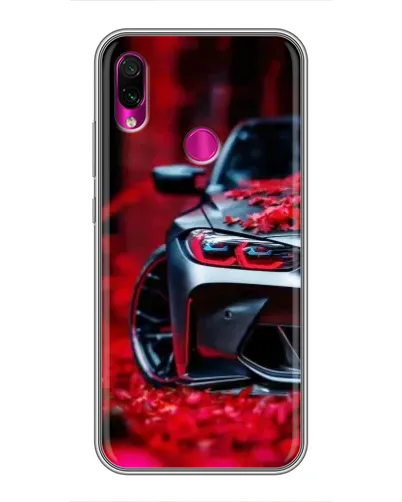 Чохол для Xiaomi Redmi Note 7 з картинкою «Спортивна BMW та квіти» Чохол для Xiaomi Redmi Note 7 з картинкою «Спортивна BMW та квіти»