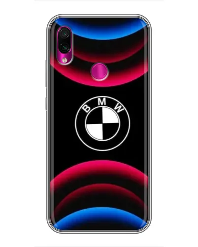 Чохол для Xiaomi Redmi Note 7 з картинкою «Логотип BMW та неонові дуги» Чохол для Xiaomi Redmi Note 7 з картинкою «Логотип BMW та неонові дуги»