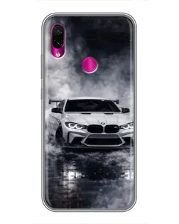 Чохол для Xiaomi Redmi Note 7 з картинкою «BMW крізь туман»