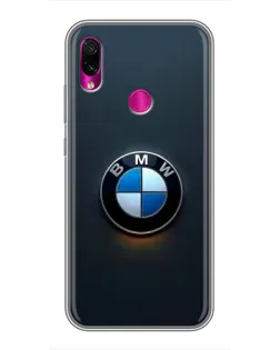 Чохол для Xiaomi Redmi Note 7 з картинкою «Логотип BMW — мінімалізм»