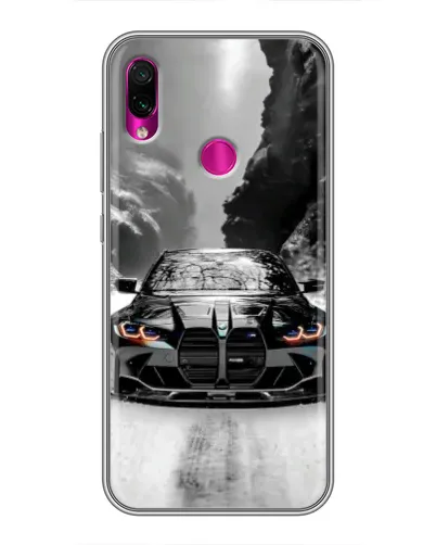 Чехол для Xiaomi Redmi Note 7 с картинкой «BMW — акварельный дрифт» Чехол для Xiaomi Redmi Note 7 с картинкой «BMW — акварельный дрифт»