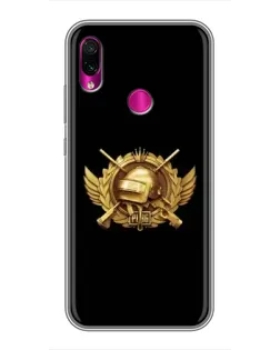 Чохол для Xiaomi Redmi Note 7 з картинкою «PUBG — помаранчевий градієнт»