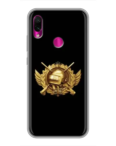 Чохол для Xiaomi Redmi Note 7 з картинкою «PUBG — помаранчевий градієнт»