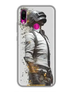 Чохол для Xiaomi Redmi Note 7 з картинкою «PUBG — боєць у пилу»