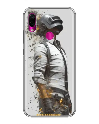 Чохол для Xiaomi Redmi Note 7 з картинкою «PUBG — боєць у пилу»