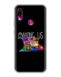 Чехол для Xiaomi Redmi Note 7 с картинкой «Логотип Among Us»