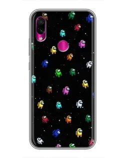 Чехол для Xiaomi Redmi Note 7 с картинкой «Экипаж Among Us»
