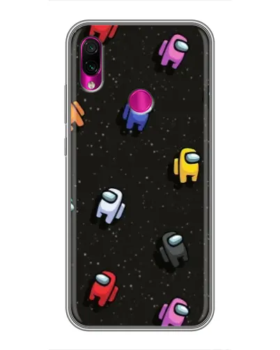 Чехол для Xiaomi Redmi Note 7 с картинкой «Космический паттерн Among Us» Чехол для Xiaomi Redmi Note 7 с картинкой «Космический паттерн Among Us»