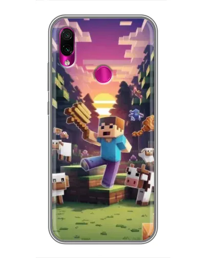 Чохол для Xiaomi Redmi Note 7 з картинкою «Стів на фермі» Чохол для Xiaomi Redmi Note 7 з картинкою «Стів на фермі»